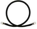 8 AWG 8 Gauge Single Black 9 inches w/3/8 Lugs Pure Copper Battery Inverter Cables for Solar, RV, Auto, Marine Car, Boat