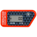 LCD Digital Hour Meter Gauge Vibration Activated,Waterproof Design,for All Vibrating Machine,Air Compressor,Generator,Lawn Mower,Motorcycle,Chainsaw (Red)