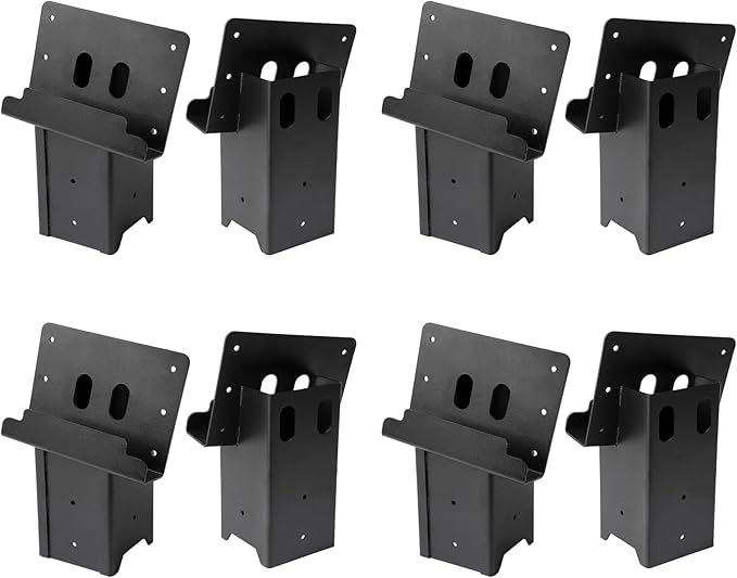 Deer Blind Brackets, Outdoor 4 x 4 Platform Bracket, 12 / 14 Gauge Steel Elevator Brackets for Deer Stand, Hunting Blinds, Shooting Shack
