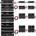 12Pack 18650 Battery Holder Bundle with Wires,3x1 18650 Battery Holder 3.7V,3x2 18650 Battery Holder 7.4V,3x3 18650 Battery Holder 11.1V,3x4 18650 Battery Holder 14.8V,with Leads,for DIY