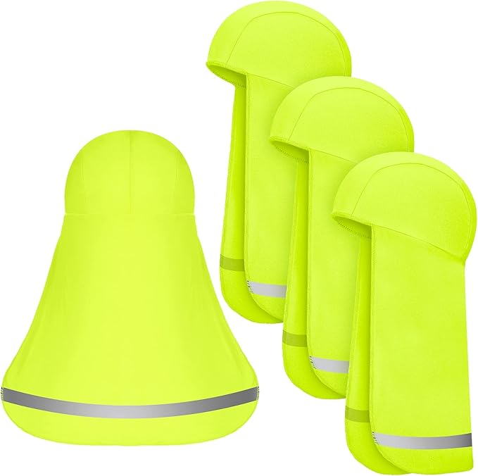 Sintege 4 Pieces Sun Shade Hat Neck Sun Shade Hat Cooling Skull Cap