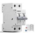 Miniature Circuit Breaker 400VDC/AC 20A 2 Pole Solar Circuit Breaker Shut Off Switch, PV Isolator Solar Panel for Homes Battery (20 Amp)