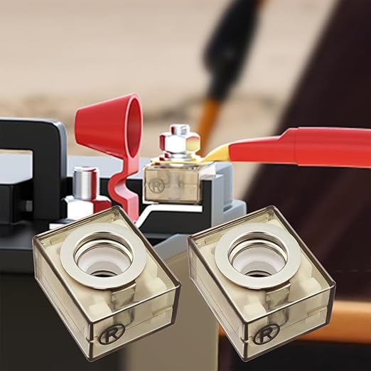 MRBF Terminal Fuses - 250Amp 58V DC Max/IP66 Waterproof Fuse for Boats, Marine, RVs, Solar Systems - Overload & Short Circuit Protection - Fits Inverters, Charging Piles, Trolling Motor (2-Pack)