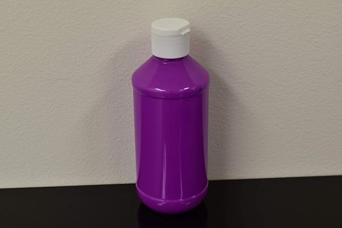 DirectGlow 8oz UV Blacklight Reactive Fluorescent Acrylic Paints (Purple)