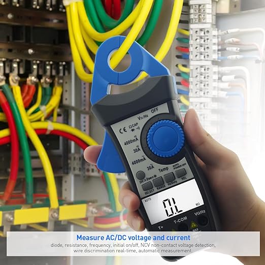 Digital Clamp Meter Multimeter, AIOMEST 1mA Sensitive Digital Low Current Clamp Multimeter, AI-870K AC/DC Current Voltage Resistance Clamp-on Multites