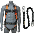 AFP Demon Comfortable Fall Protection Harness Kit – OSHA/ANSI PPE Full Body Safety Harness for Construction Work