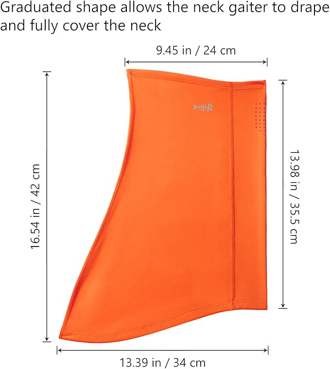 BASSDASH Neck Gaiter Mask UPF 50 Sun Protection for Men & Women, Fishing, Hiking, Outdoor