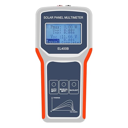 KAOLALI Digital 400W Solar Panel Smart Tester Auto/Manual MPPT Photovoltaic Panel Multimeter Testing Power Meter Tool