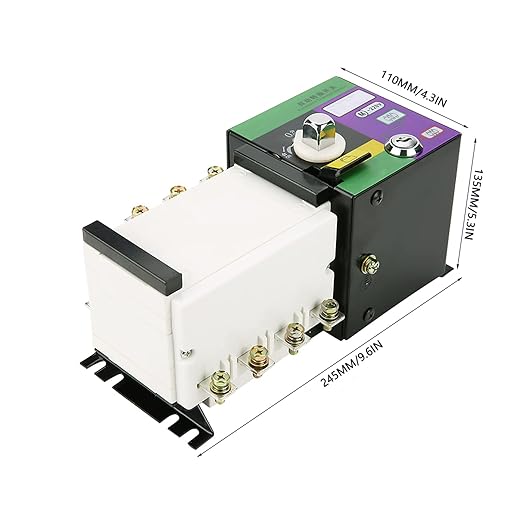 ZGQ5-100/4PF Power Automatic Transfer Switch 400V Flexible Auto Changeover Switch 100A 4P 4 Functions Handle Switch