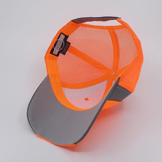 The Vintage Year Reflective High Visibility Piping Neon Polyester Twill Low Profile Structured Baseball Cap