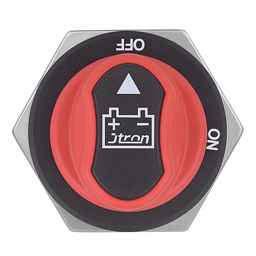 Jtron Car Battery Switches MAX 32V DC 200A Cont 300A INT (ON-Off) Car Motorcycle Yacht Mini Battery Switch 2 Position (200A)