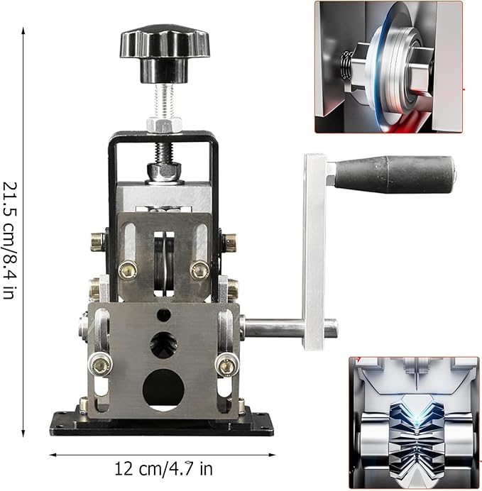 Manual Wire Stripping Machine Gauge Wire 0.06-1 inches,Scrapping Copper Wire Peeler Machine,Drill Powered Hand Crank Wire Stripper Tool for Scrap Copper Recycling