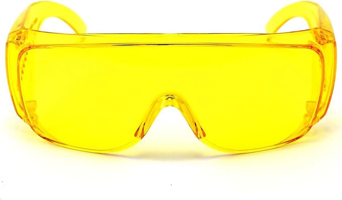 TATTU G1 Fit-Over UV Protection Glasses, Anti-Glare, Anti-Eye Strain, Night Vision Enhancement for Driving at night, Yellow