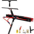 Long Reach Solar Panel Cleaning Brush Kit, Solar Panel Cleaning Kit, Water Fed Pole Kit, Adjustable Water Fed Pole & Dusting Brushes for Window,Outdoor Window Roof Cleaner Kit(36FT/10.8M)