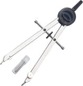 ALVIN Basic Bow Pencil Combination Compass with Divider 6" Model 504 Ideal for Geometry Drafting and Engineering Drawing and Architecture Tool Metal - 6 inches