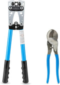 NEIKO 02039A Lug Crimping Plier and Cable Cutter Set, Battery Cable Crimping Tool, 8-0 AWG, 6mm - 50mm, Electrician Wire Crimper Tool