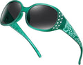 HAOLOTA Night Vision Driving Glasses Women Anti Glare Polarized, Wrap Around Nighttime Safety Glasses UV Protection