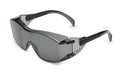 Gateway Safety 6983 Cover2 Safety Glasses Protective Eye Wear - Over-The-Glass (OTG), Gray Lens, Black Temple