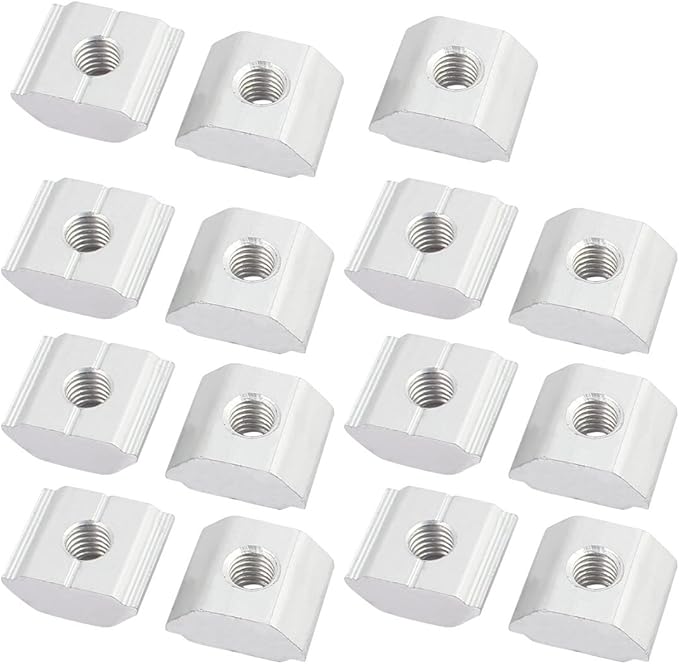 uxcell 15Pcs Aluminum Solar Panel Mounting Brackets-Mid Clamp for Framed Panels