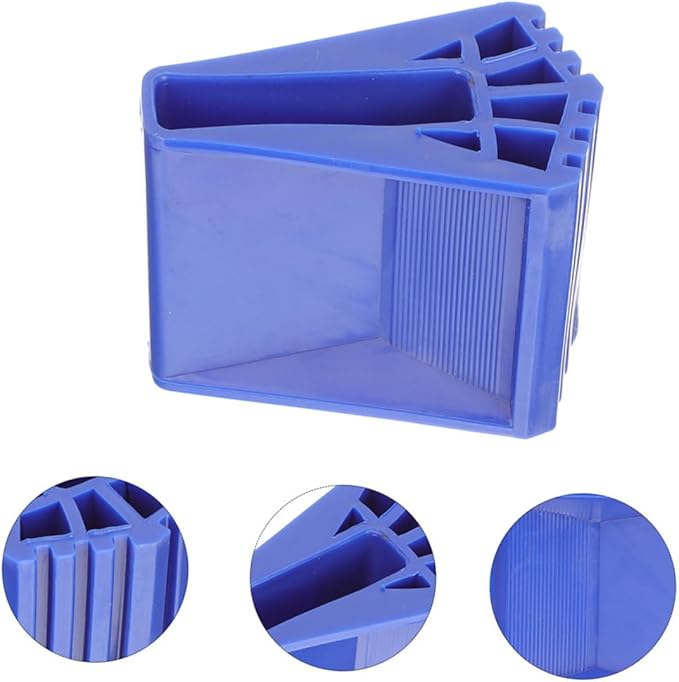 NUOBESTY 8pcs Ladder Non-Slip Mats Heavy Duty Rubber Ladder Stabilizer Feet for Home Office Construction Use