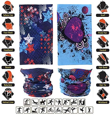 Neck Gaiter Masks Tube Scarf,Seamless Bandanas Buffs Gators,Ourdoor Face Mask Face Covering Multi Headwear