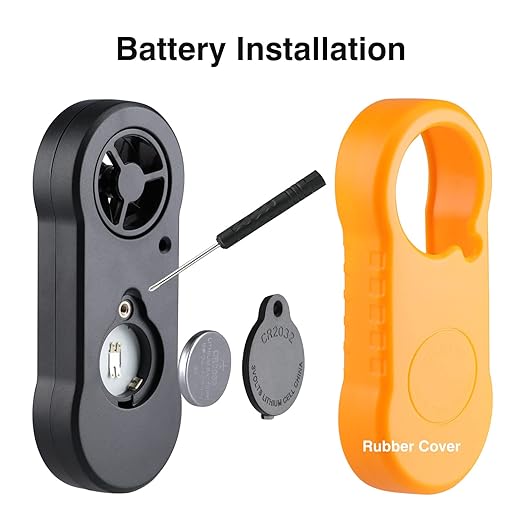 Digital Wind Speed Meter Anemometer Handheld Wind Gauges Air Flow Velocity Meter for Measuring Wind Chill Temperature Speed, Wind Meter Thermometer Gauge for Shooting Windsurfing Fishing Hunting