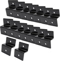 KUMGROT 2.6 Inch Solar Panel Z Brackets, Aluminum Alloy Solar Panel Brackets for for Solar Panels Roof RV Boat Off Grid, 16 Pcs Black Z Bracket