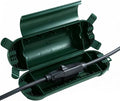 Outdoor Extension Cord Cover IP44 Waterproof, Weatherproof Extension Cord Protector Box for Outdoor Plug & Outlet, Ideal for Christmas Lights, Garden Tools, Patio, Green