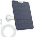 REOLINK 6W Solar Panel White, Non-Stop Solar Power Supply for All Wireless Battery Camera, Trackmix/Argus PT/Go PT Ultra, Waterproof, Adjustable Mount, 4 Meters Cable(Only Use for Battery Cameras)