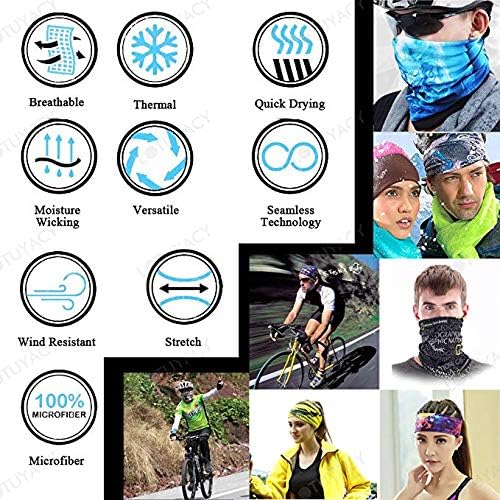 Neck Gaiter Masks Tube Scarf,Seamless Bandanas Buffs Gators,Ourdoor Face Mask Face Covering Multi Headwear