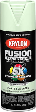 Krylon Fusion All-In-One Adhesive Spray Paint for Indoor/Outdoor Use, 12 oz, Sea Green
