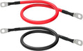 8 AWG Battery Cable 8 Gauge Power Inverter Cables with 5/16 Inch Lugs Both Ends for Solar Boat Marine RV Car 2 Pack (1FT)