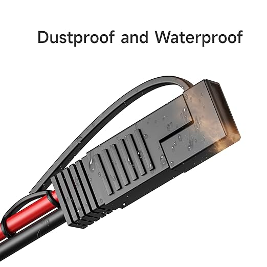 Goupchn Solar Panel Connectors to SAE Adapter Cable 10AWG Solar to SAE PV Extension Wire with 2PCS Polarity Reverse Adapters for RV, Caravan, Battery Charger Kit