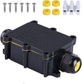 Junction Box Outdoor Waterproof IP68 2Way Plug Line M20 Coaxial Cable Connector Wire Range 5 to15mm Electrical External Power Cord Junction Boxes Protection Gland Electrical