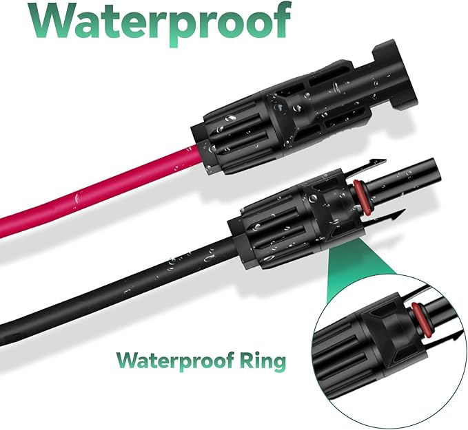 NECESPOW 6-in-1 Solar Connector Kit with Female and Male Connectors, Universal Solar Adapter Cable Compatable for Solar Panel & Solar Power Staion
