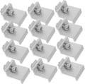 12pcs Solar Panel Holder Clamp Rack Clips for Household Solar Panel Installation Easy to Use Bracket for Secure Mounting and Performance