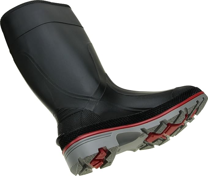 Servus XTP 15" PVC Chemical-Resistant Soft Toe Men's Work Boots, Black, Red & Grey (75108)