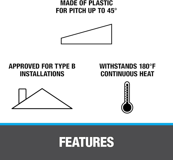 Oatey 3 in. to 4 in. Thermoplastic All-Flash No-Calk 12 in. x 16 in. Base Roof Flashing