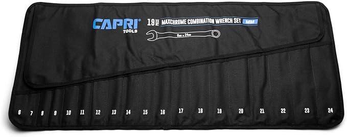 Capri Tools Wrench Roll Up Pouch Standard Pockets