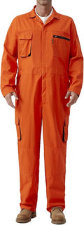 Men's Work Coverall Long Sleeves Overalls Mechanics Coveralls Workwear Jumpsuit with Multi Pockets