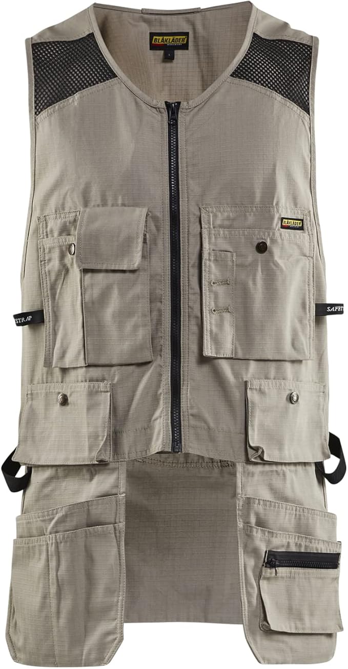 Blaklader Men's Ripstop Kangaroo Mesh Work Vest with Utility Pockets