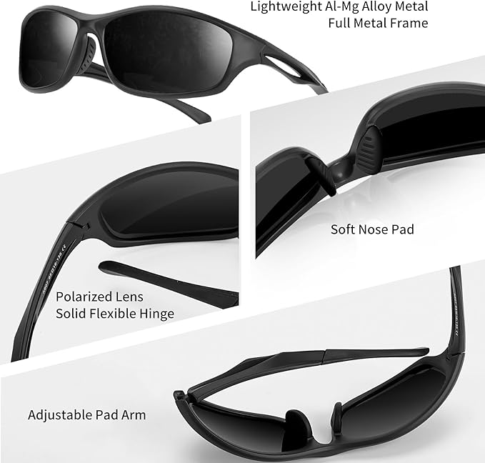 Night Driving Glasses for Men Women Anti Glare HD Polarized Night Vision Glasses for Driving