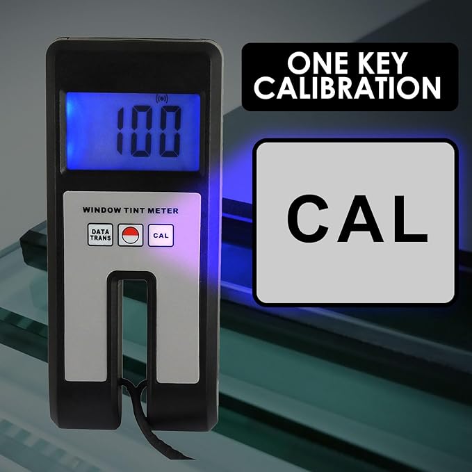 Gain Express Digital Car Window Tint Meter - Portable Solar Tester for Visual Light Transmission, Filmed Glass, UV IR Rejection and Spectrum Analysis