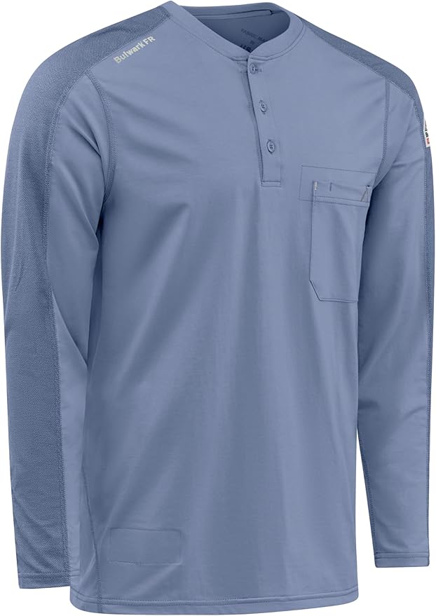 Bulwark FR Men's Flame Resistant Flex Knit Henley