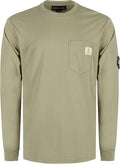 BOCOMAL FR Shirts Lightweight Classic Crew Long Sleeve Fire Resistant Shirt CAT2