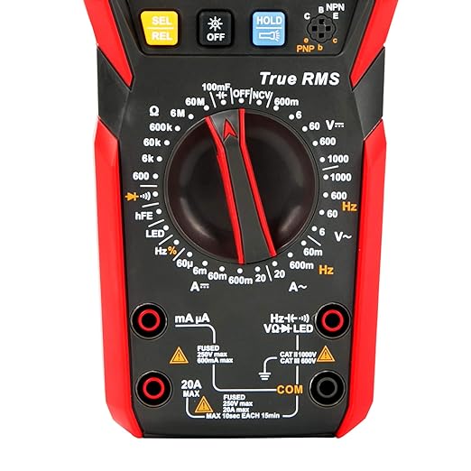 UNI-T Digital Multi Meter UT89XD 6000 Counts True RMS Sine Wave Measurement LED Test Auto Range AC DC Voltage Current Resistance Capacitance Frequency Duty Cycle Diode Continuity hFE Dual Range NCV