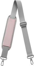 LUGGEX 56 Inch Shoulder Strap, SS01 Adjustable Replacement Belt with Padded Metal Hooks for Crossbody Duffel Messenger Sleeve Bag Brifcase, (SS01-Core, Pink)