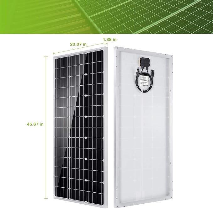 Topsolar Solar Panel Kit 200（2*100W) Watt 12 Volt Monocrystalline Off Grid System for Homes RV Boat + 30A 12V/24V Solar Charge Controller + Solar Cables + Z-Brackets for Mounting