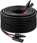 Solar Panel Extension Cable - 10AWG 30FT Solar Wire with Female & Male Waterproof Connector Flame Retardant Protective Sleeving PV Wire for RV, Photovoltaic Systems, Home, Boat, Solar Panels, Car