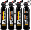 4Pack Fire Extinguisher for Home - 8 in 1 Portable A, B, C, K Fire Extinguishers with Mounting Bracket, 620ml Mini Flame Extinguisher for Vehicle, Boat, Kitchen, RV, Truck & Office, Easy Access